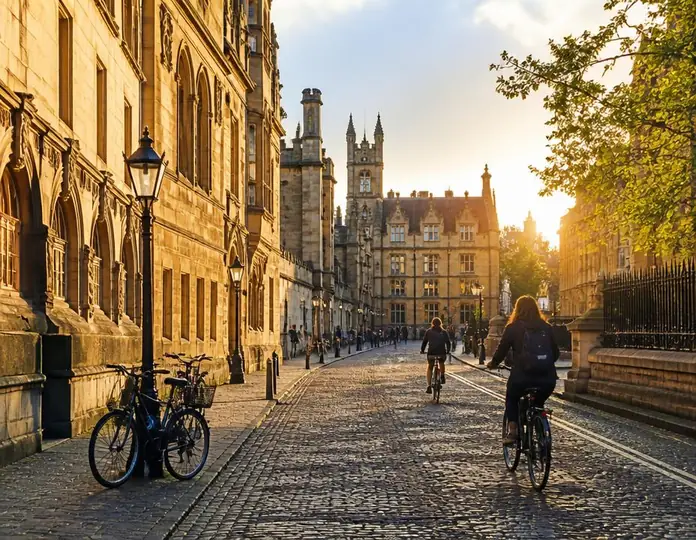 Historic European university street